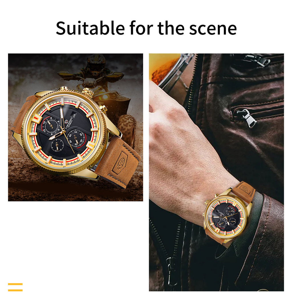 30 M Calendrier de la semaine homme étanche Montre mécanique automatique