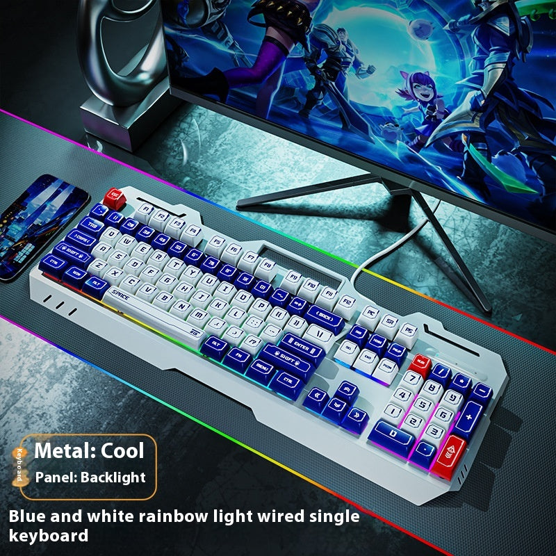 Clavier filaire mécanique Feeling jeu électronique de bureau de sport ordinateur Mute