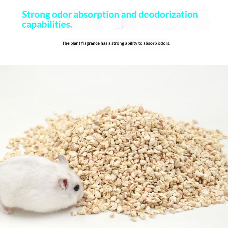 Literie de maïs hamster Refroidissement d'été Désodorisation des rasages de bois Fournitures de litière