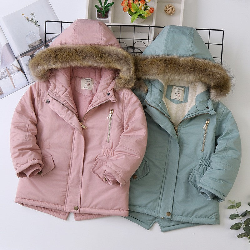 Veste rembourrée en coton, doublée de polaire
