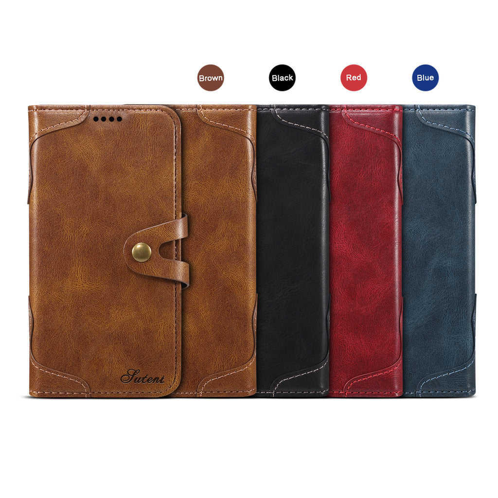 Étui de téléphone Flip sac portefeuille en cuir