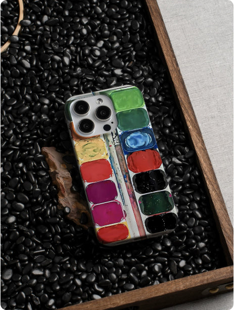 INFN Art étudiant Palette cas de téléphone créatif