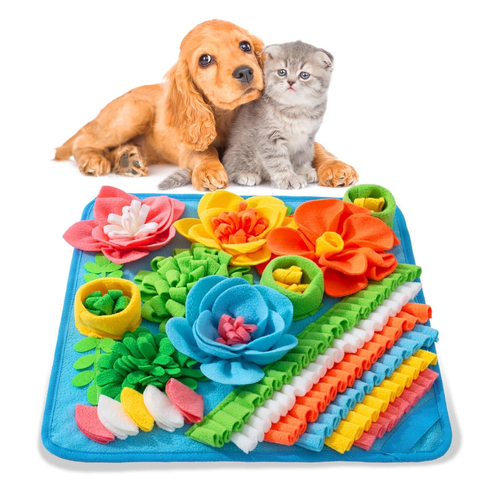 Animal chien à alimentation lente Sniffing Cat Nourriture Blanket Scent Training Mat Toy