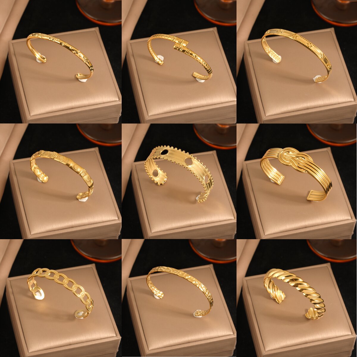 Fashion Cross Border Multi Layer Exaggerated Arm Cuff