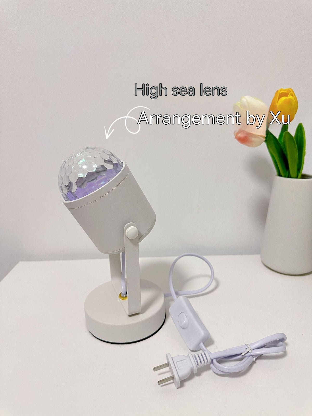 Lampe de table dynamique d'ambiance d'eau Ripple lumière et atmosphère ombre