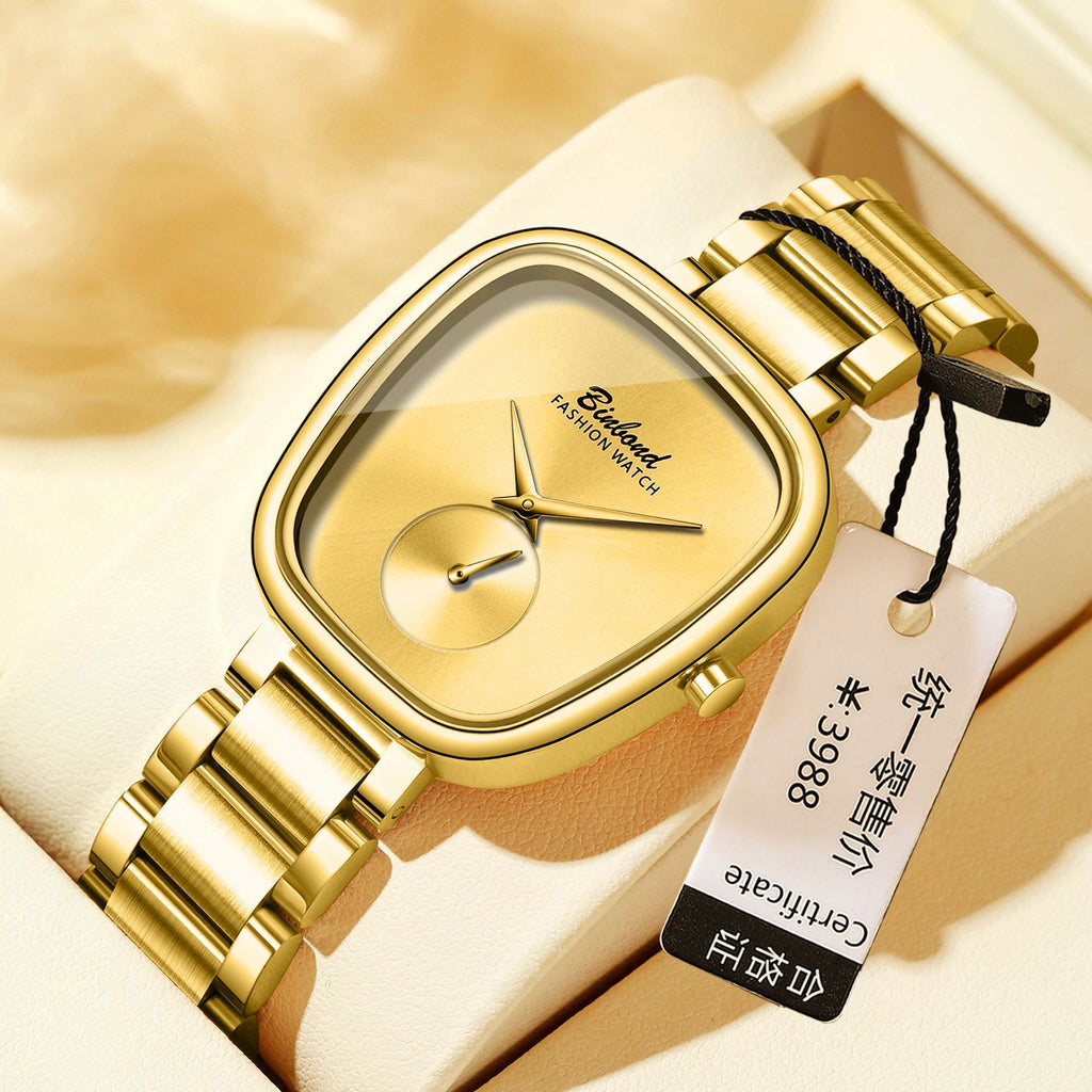 Montre Quartz en acier inoxydable imperméable pour femme