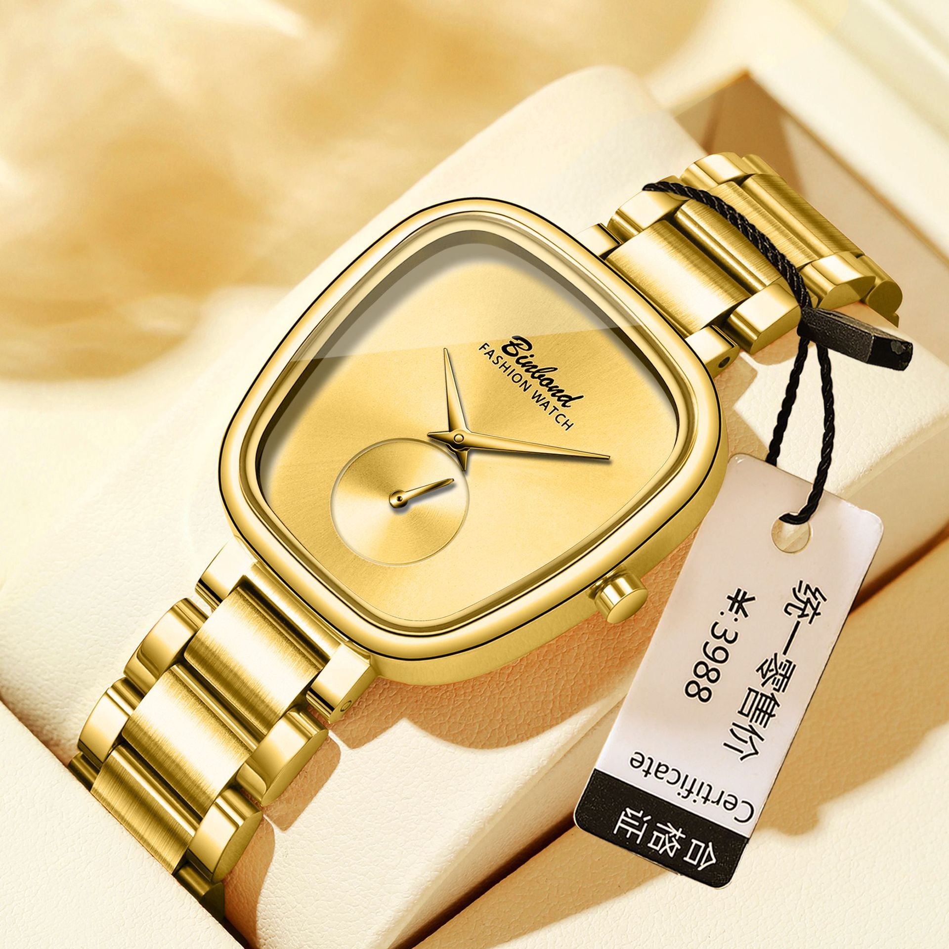Montre Quartz en acier inoxydable imperméable pour femme