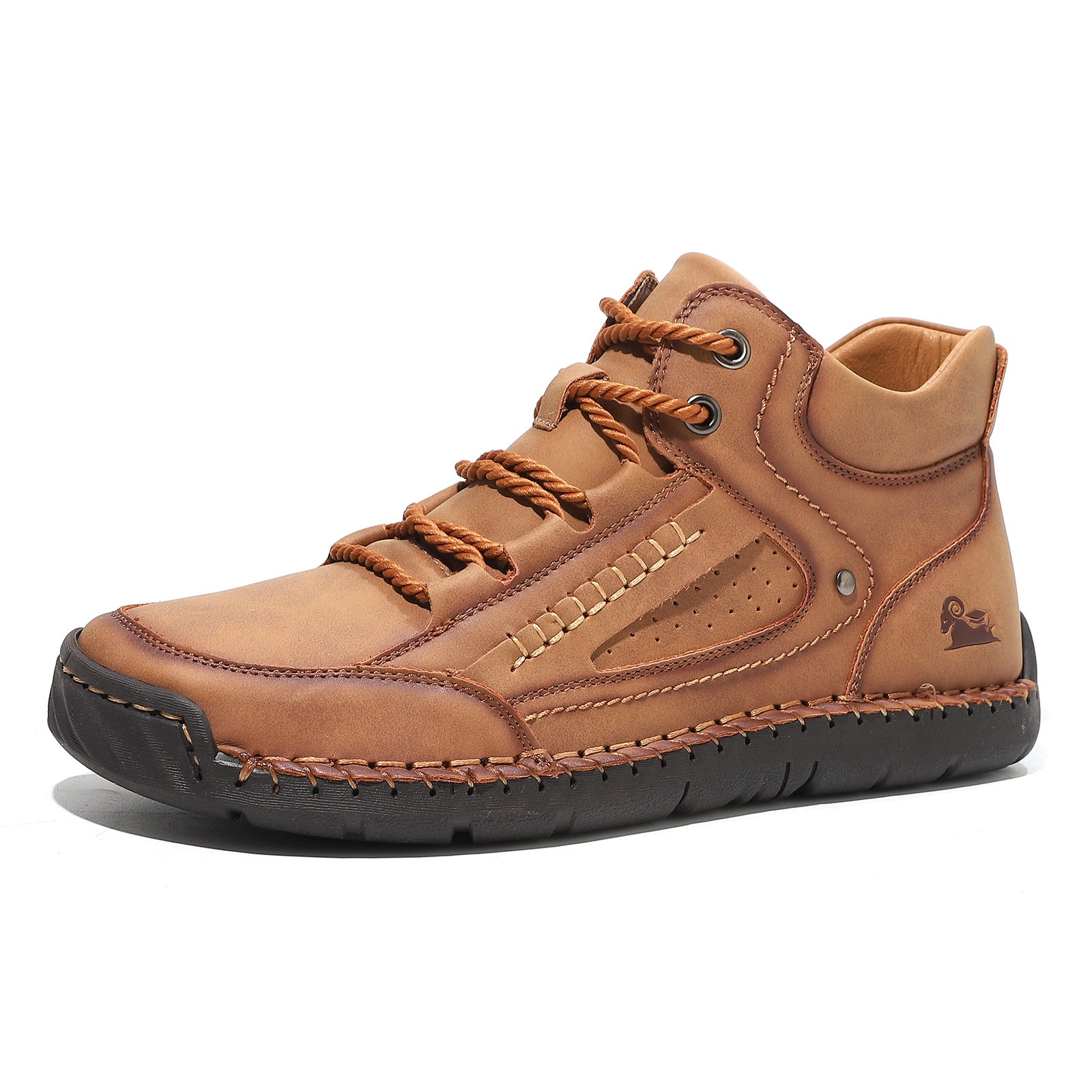 Hommes Confortable et respirant Chaussures haut-top à lacets plats