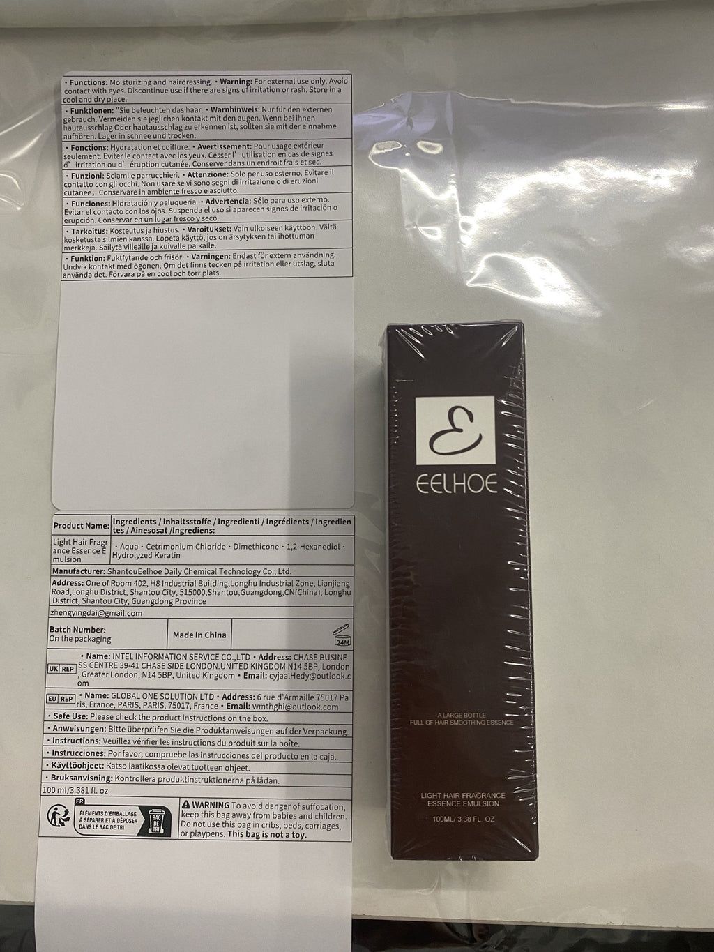 Sérum de cheveux EELHOE