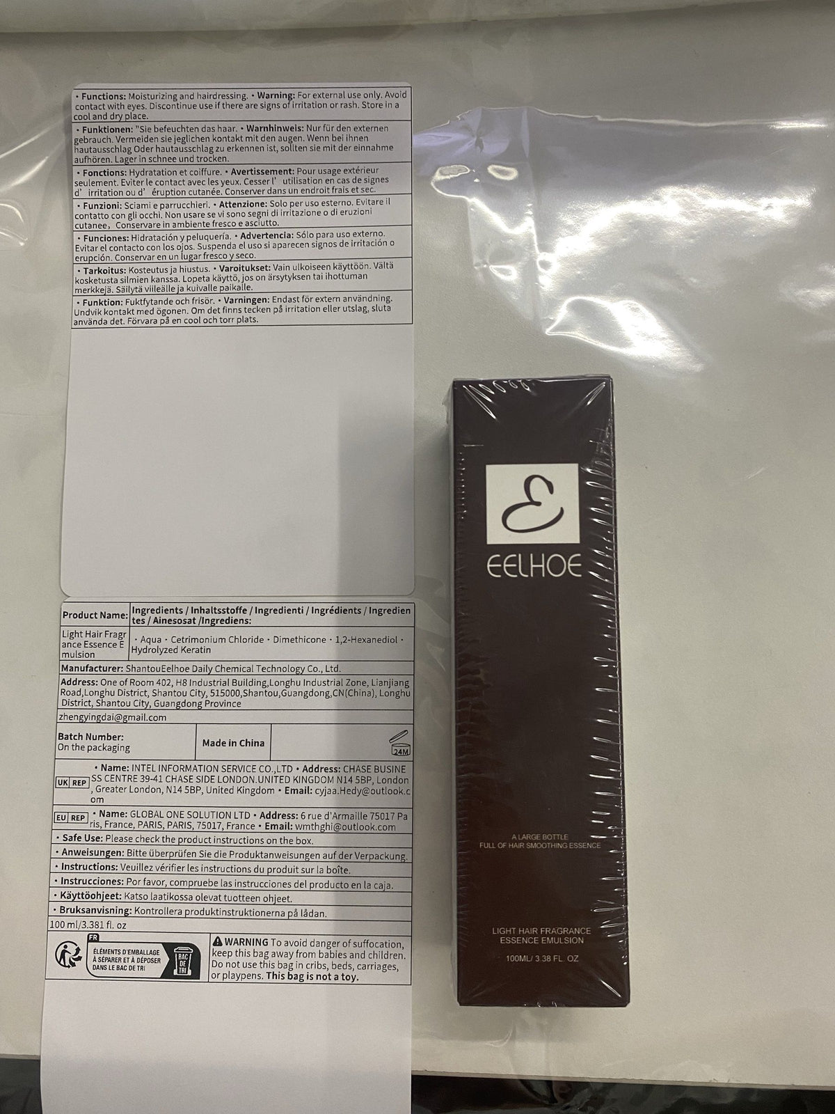 Sérum de cheveux EELHOE