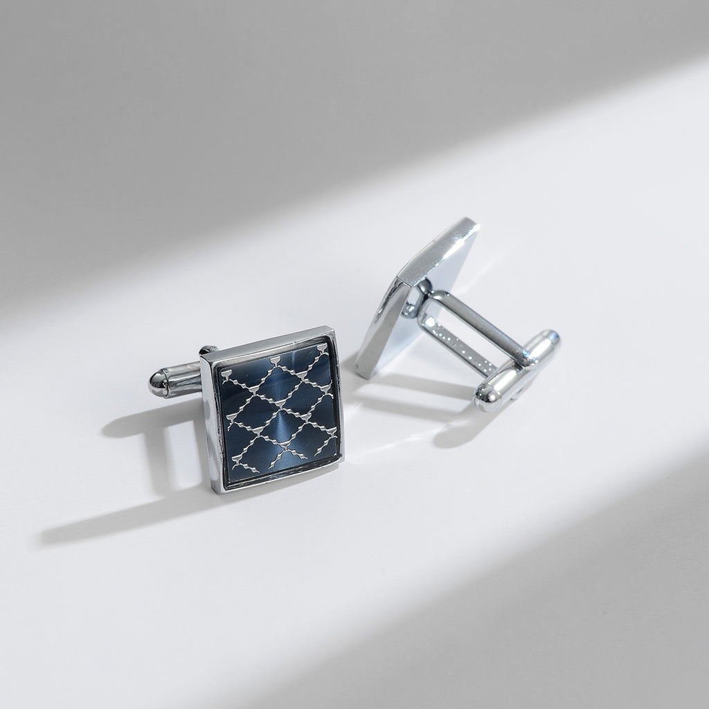 Daily Darcy Retro Patch Cufflinks en cuivre