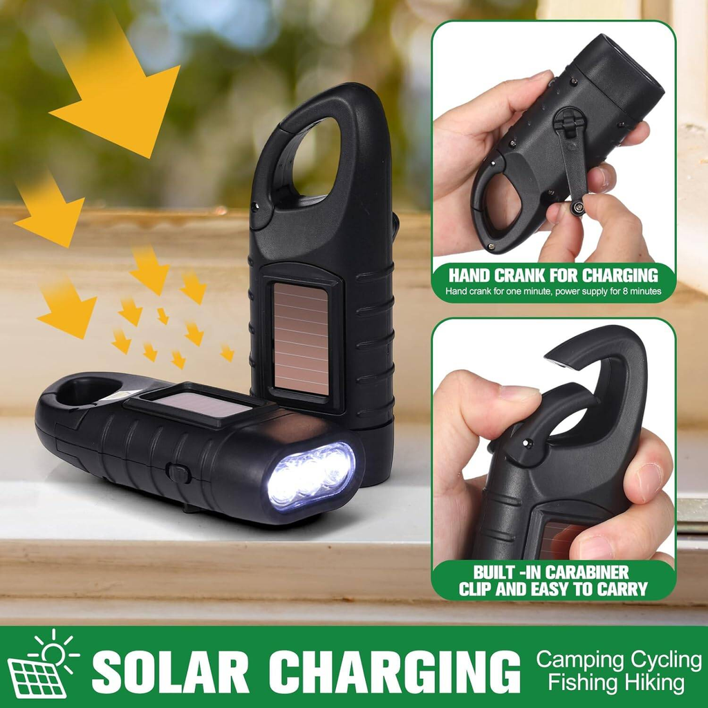 2-Pack Ensemble de torches solaires et mains cranes