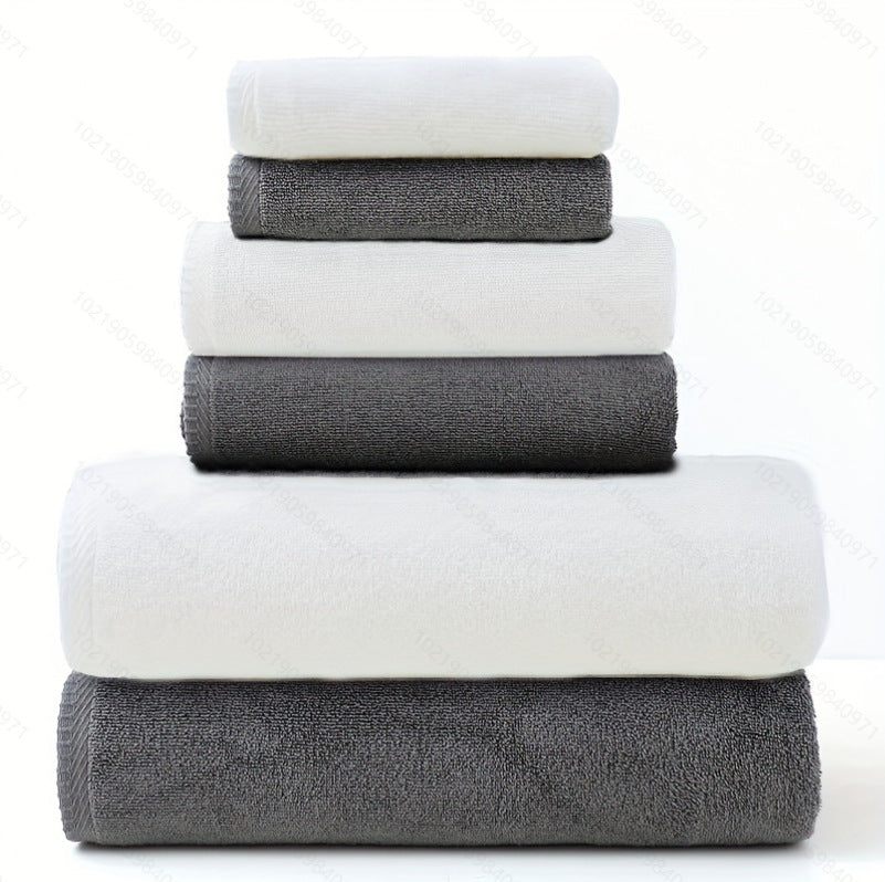 Serviettes simples de couleur solide 6 pièces en coton