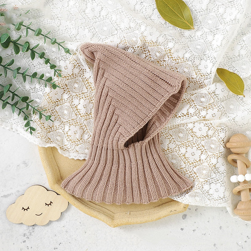 Chapeau bébé et bébé écharpe tout-en-un tenue chaude Casquette
