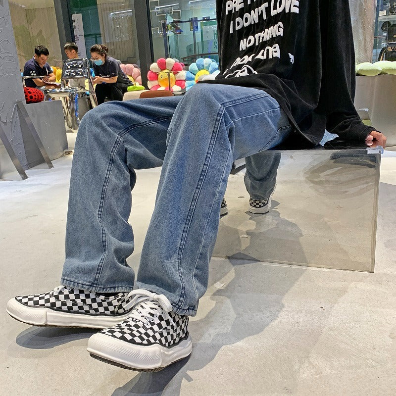 Jeans en Denim Lavés pour le printemps et l'automne