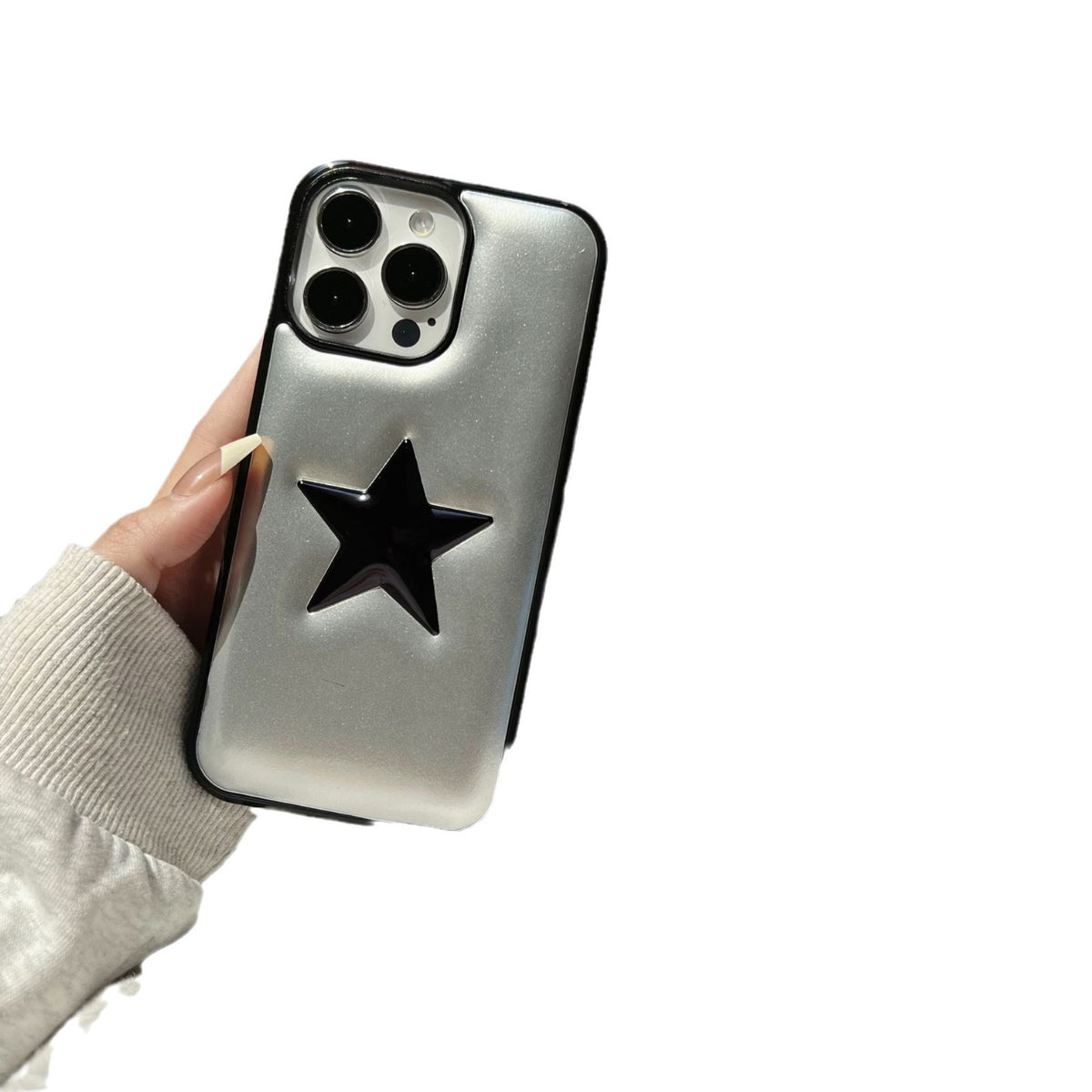 Coque de téléphone de marque européenne et américaine de mode Veste de descente tridimensionnelle Imitation Lea