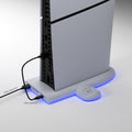 Host Multi-fonction Cooler Pad Fan PS5 Poignée Chargeur fixe Courroie RGB Colorful Amb