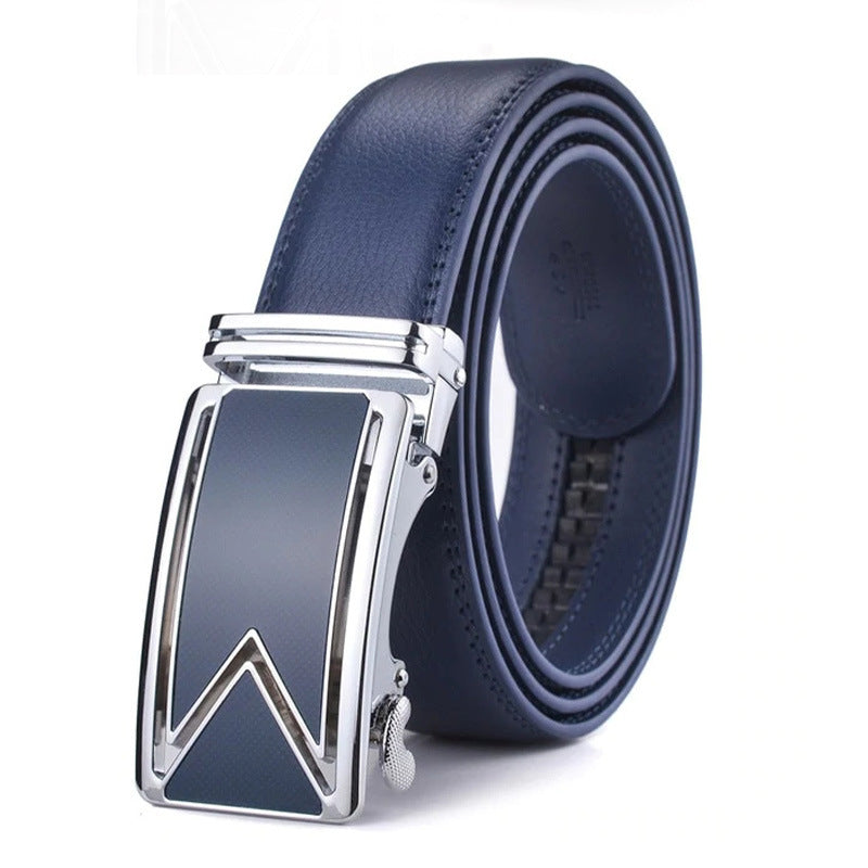 Cuir véritable M lettre pour hommes Comfort Click Belt Business Nouveau
