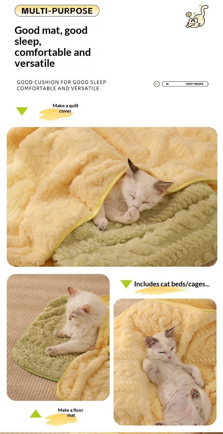 Couverture imperméable en peluche antidérapante pour les chats et les chiens
