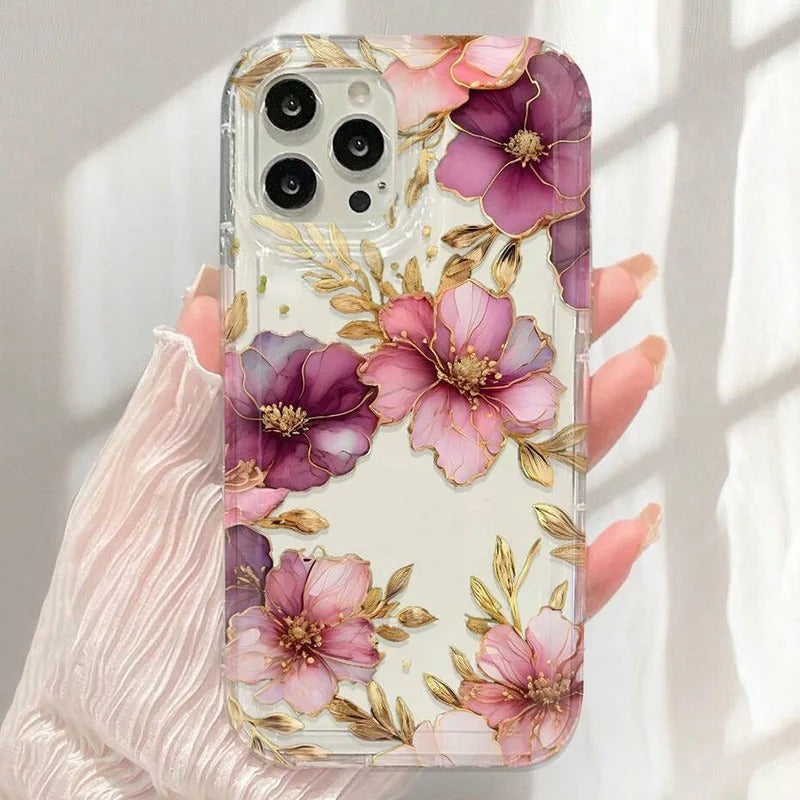 Fleurs violettes applicables à 12promax Air Spring Phone Case