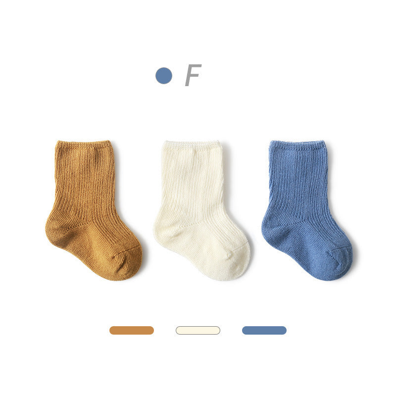 Bébé Style d'automne Chaussettes de jambe non étanches Couleur pure