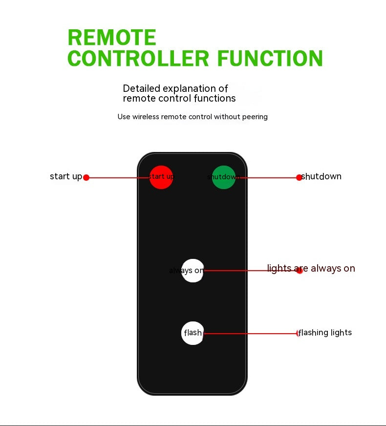Voiture Remote Pilot Light Rain Fog Météo Anti-collision Aide Strobe Light