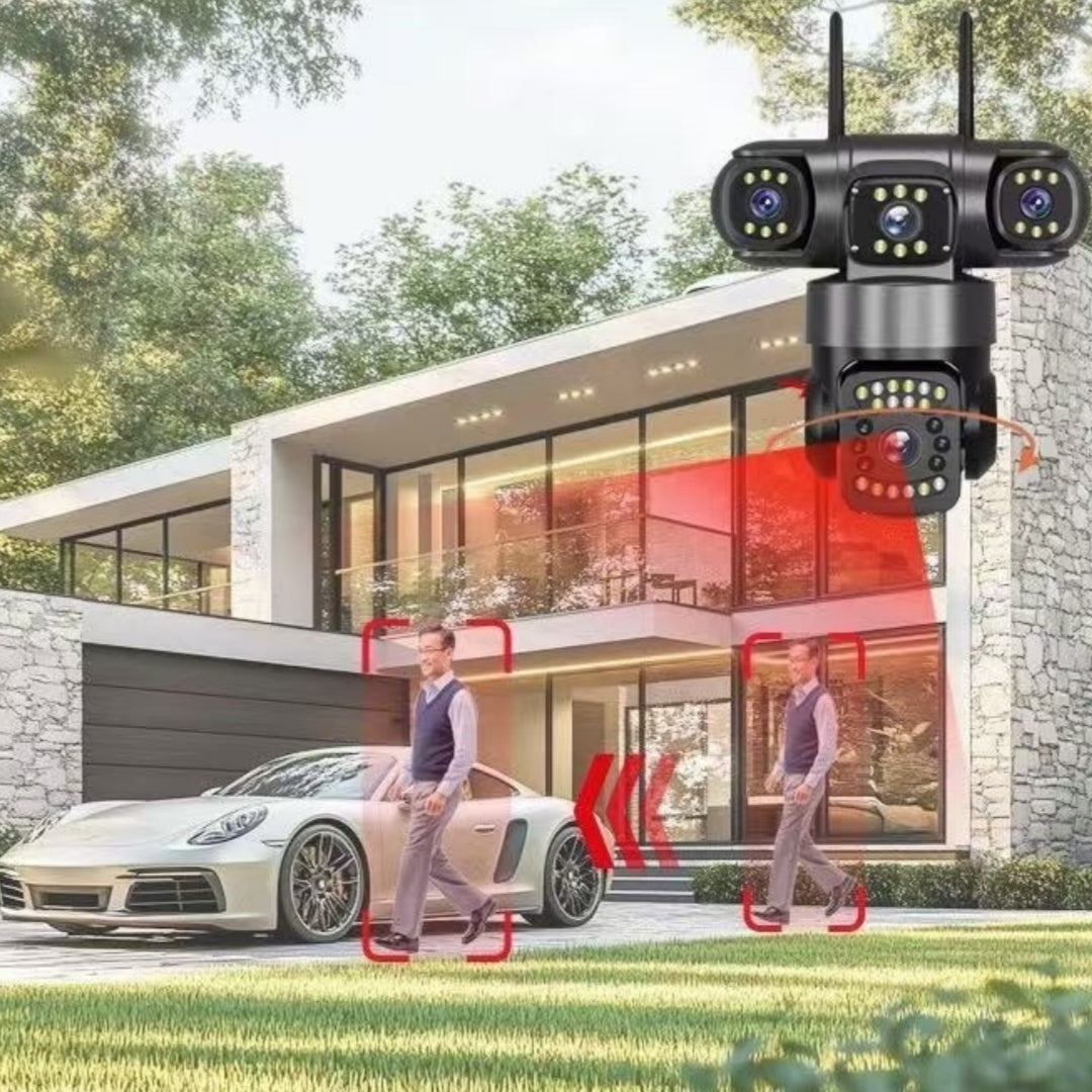 Home Camera se connecte à votre téléphone pour la vidéo haute définition à distance et l'audio bidirectionnel