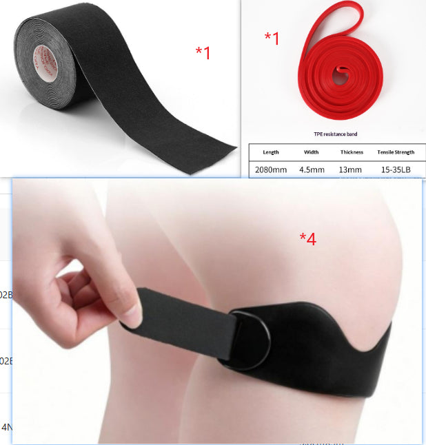 Fitness Basketball Jump Rope et équipement de protection Ensemble de bracelets de Patellar