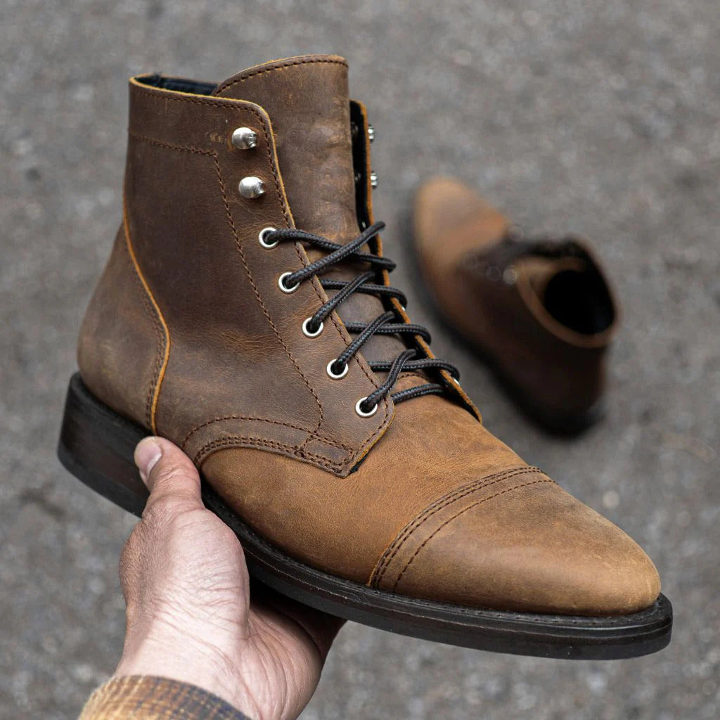 Men's Retro Round Work Boots