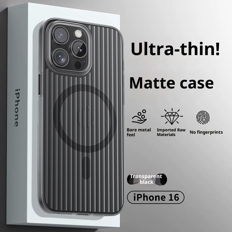 Wavy Magnetic Stripe Full Coverage Anti-Drop Phone Case