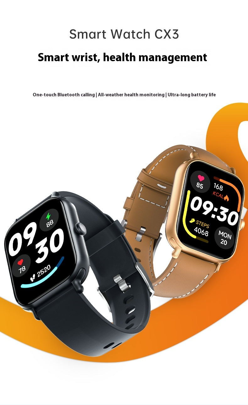 Intelligent Bluetooth Calling Sports Monitoring Watch Fréquence cardiaque haute précision Blood Oxygen Wat