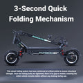 X7 alliage d'aluminium noir 80-100kmph 4500W double moteur scooter électrique