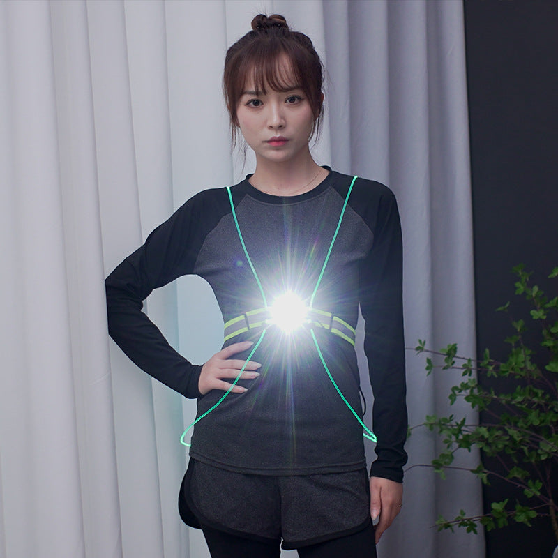 Sécurité Veste Avertissement Bicycle Light