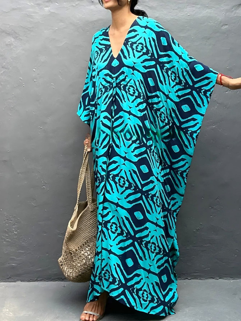 Drawstring Beach Cover-up Sun Protection Vêtements Blouse