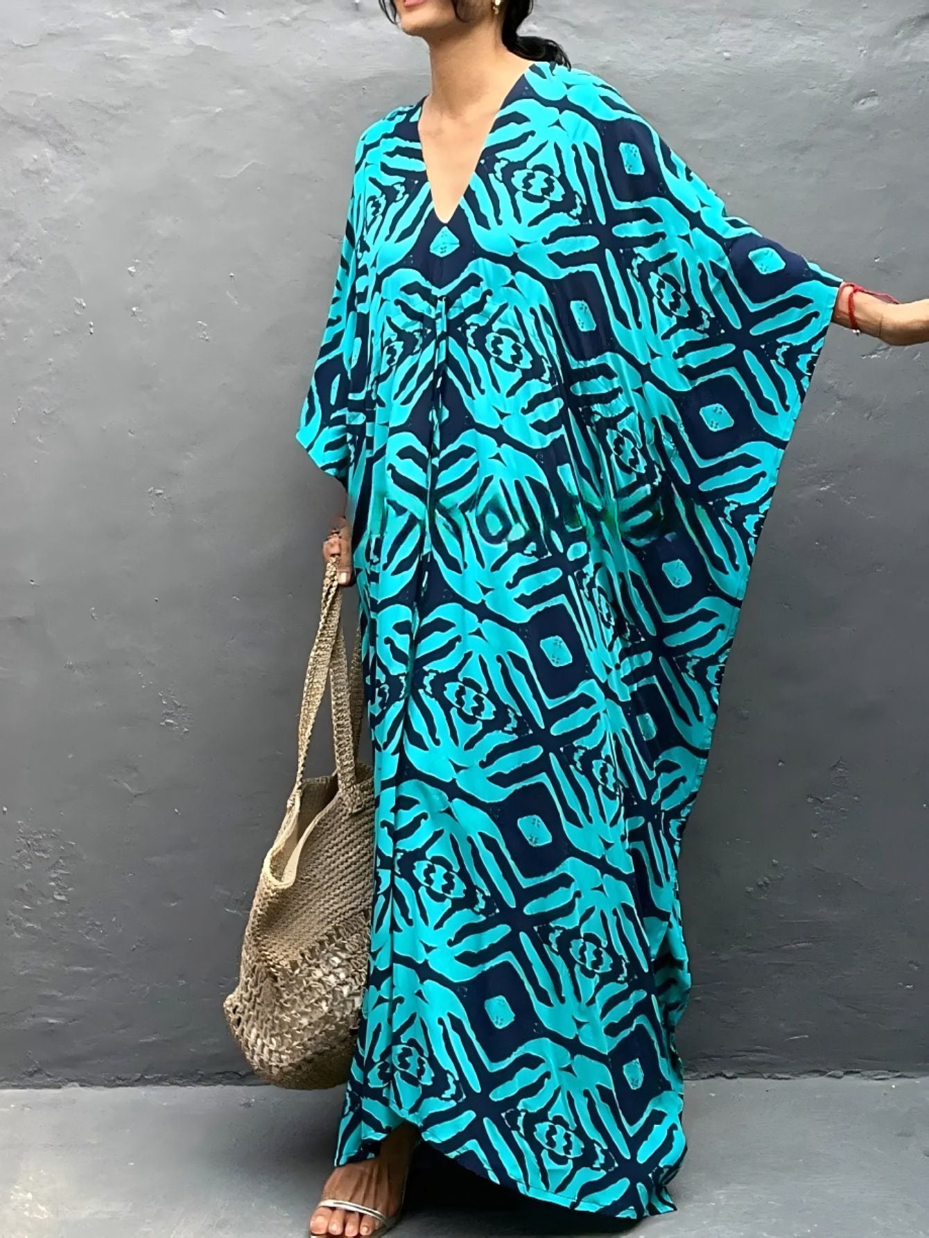 Drawstring Beach Cover-up Sun Protection Vêtements Blouse