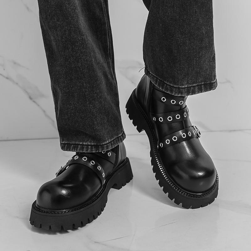 Chaussures en cuir haut de gamme Dr Martens-style Bottes