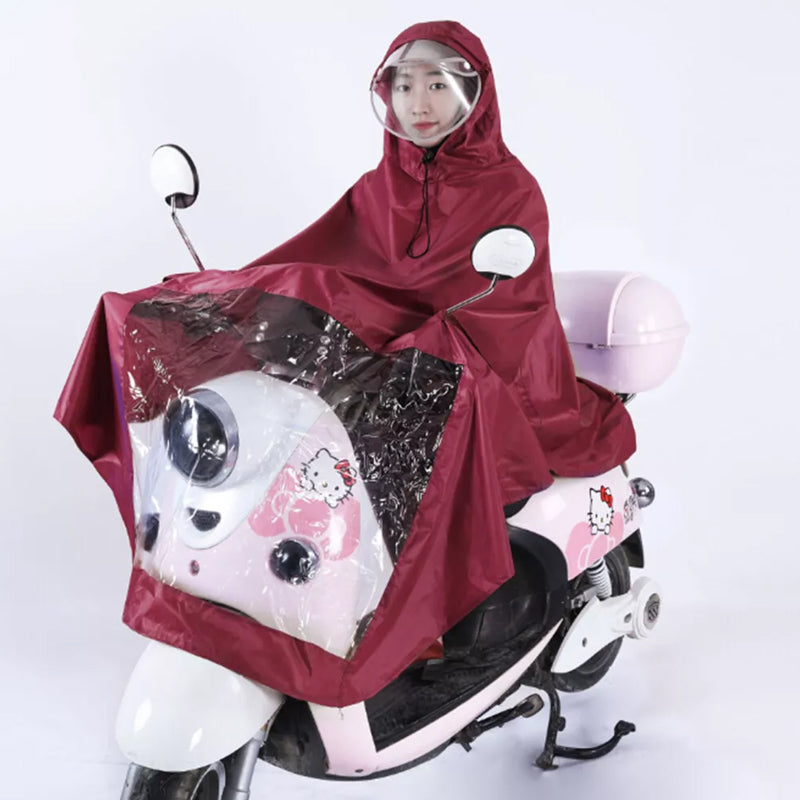 Coat à capuchon imperméable Poncho Cape Mobility Scooter Bike Rain Cover