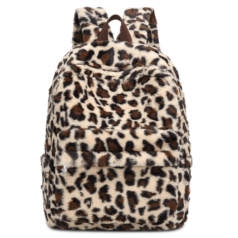 Sac à dos en peluche mignon nouveau style sac scolaire