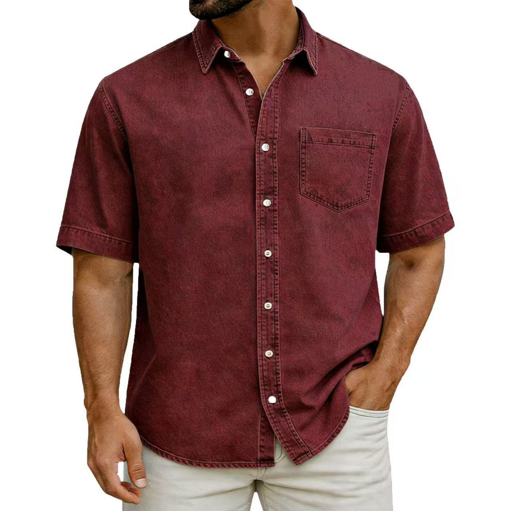 Chemise casual à manches courtes pour hommes