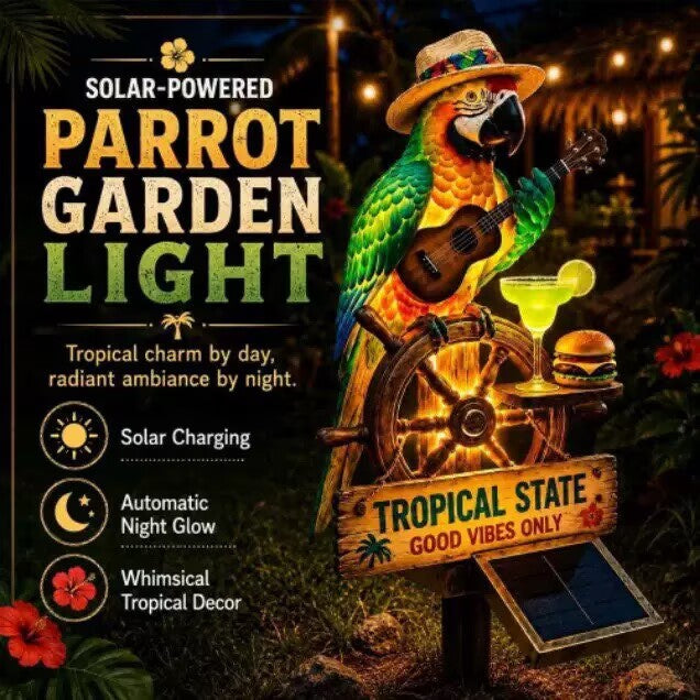 Guitare créative Parrot Résine Ornement Night Light
