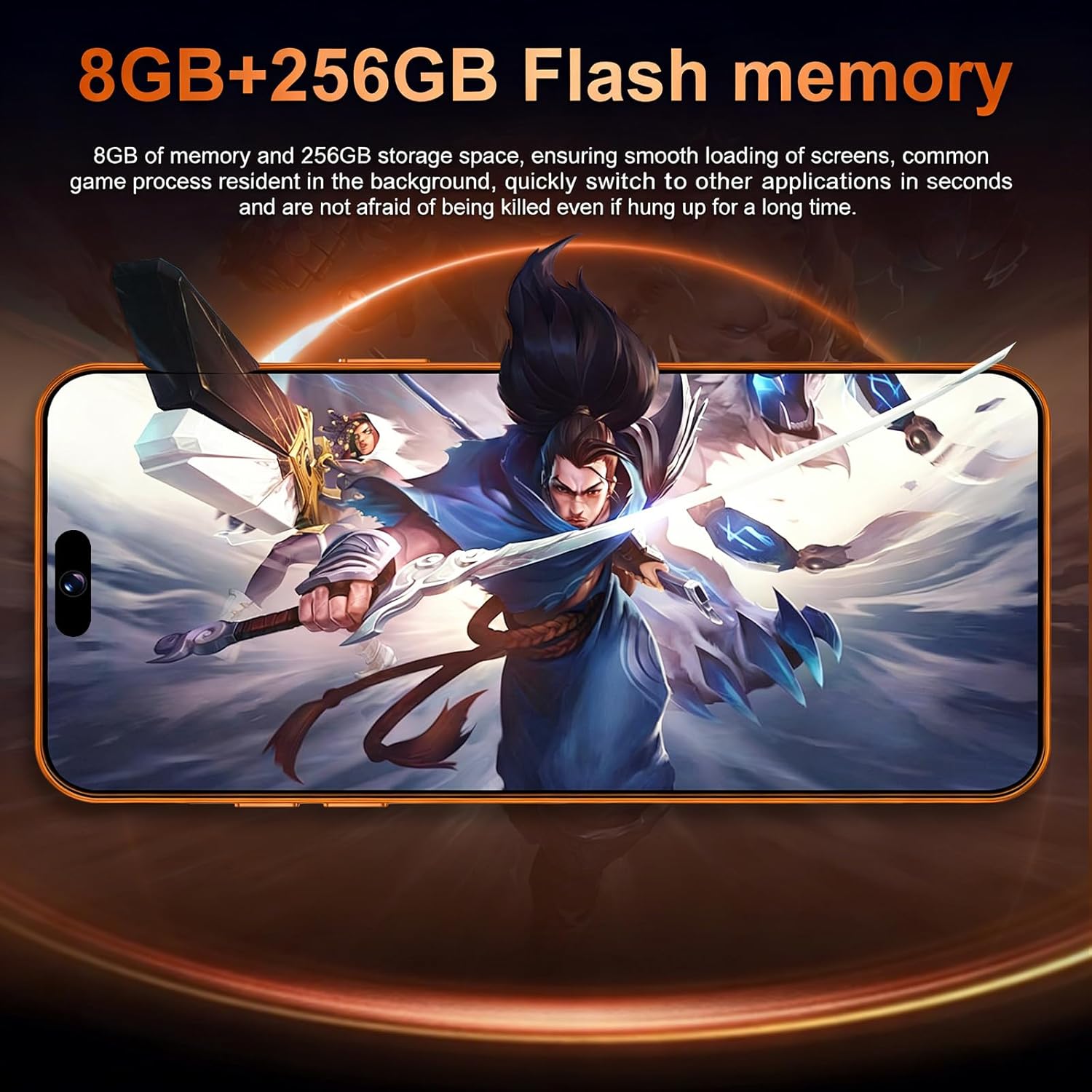 A17 Téléphone sans blocage Ultra 8 Go Téléphone intelligent 256 Go Android 15 Téléphone
