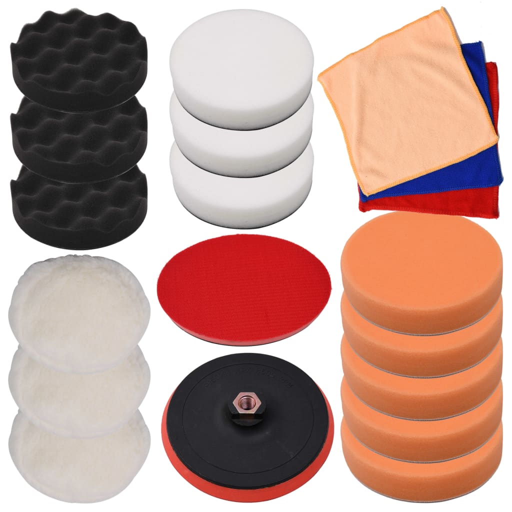 Set d'éponge de polissage 18 pièces 150 mm set d'éponge de polissage 14 pièces
