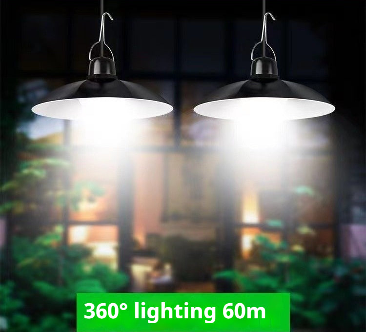 Split lumière solaire intérieur extérieur lampe de jardin Camping Tente Chandelier régulateur de lumière One Dra