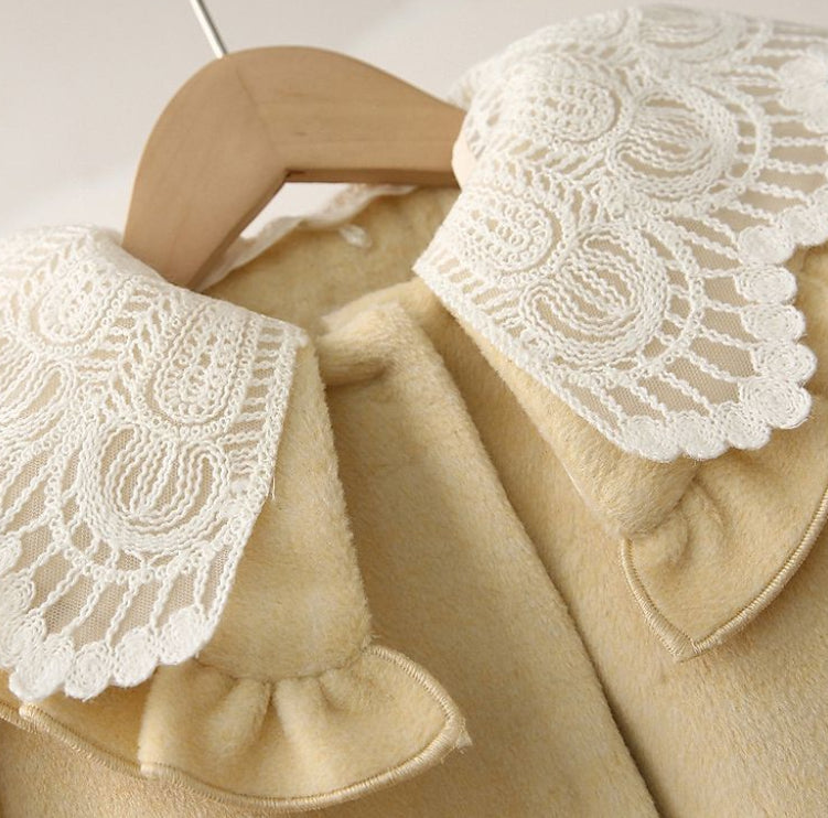 Mignon et doux laine manteau coton rembourré Veste de comptoir d'hiver Solde