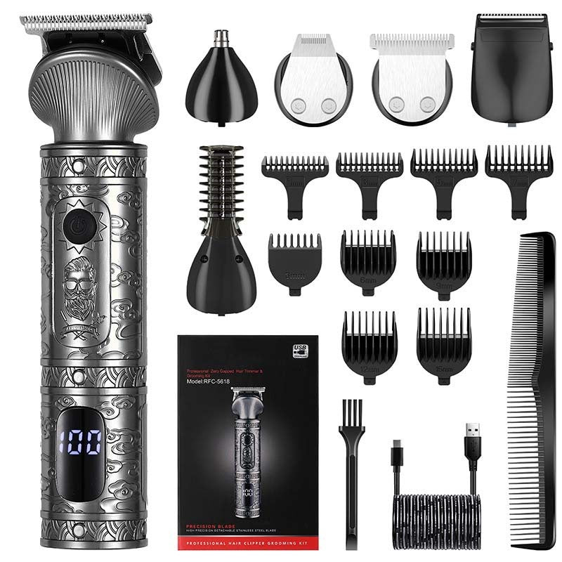 Clipper électrique multifonctions Clipper cheveux Retro Clipper électrique tête d'huile sculptée