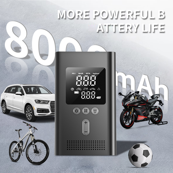 Portable Car Jump Starter with Air Compressor