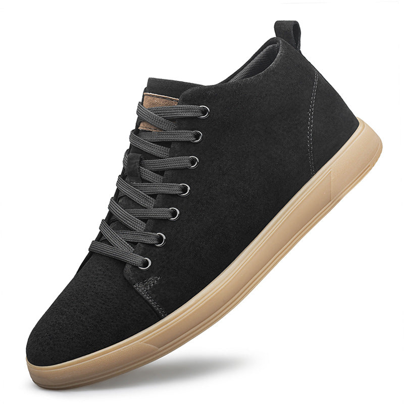 Hommes Jeunes Matte Pigskin Casual Sneakers