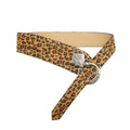Leopard-print Large Ceinture Femme's Vintage American Style