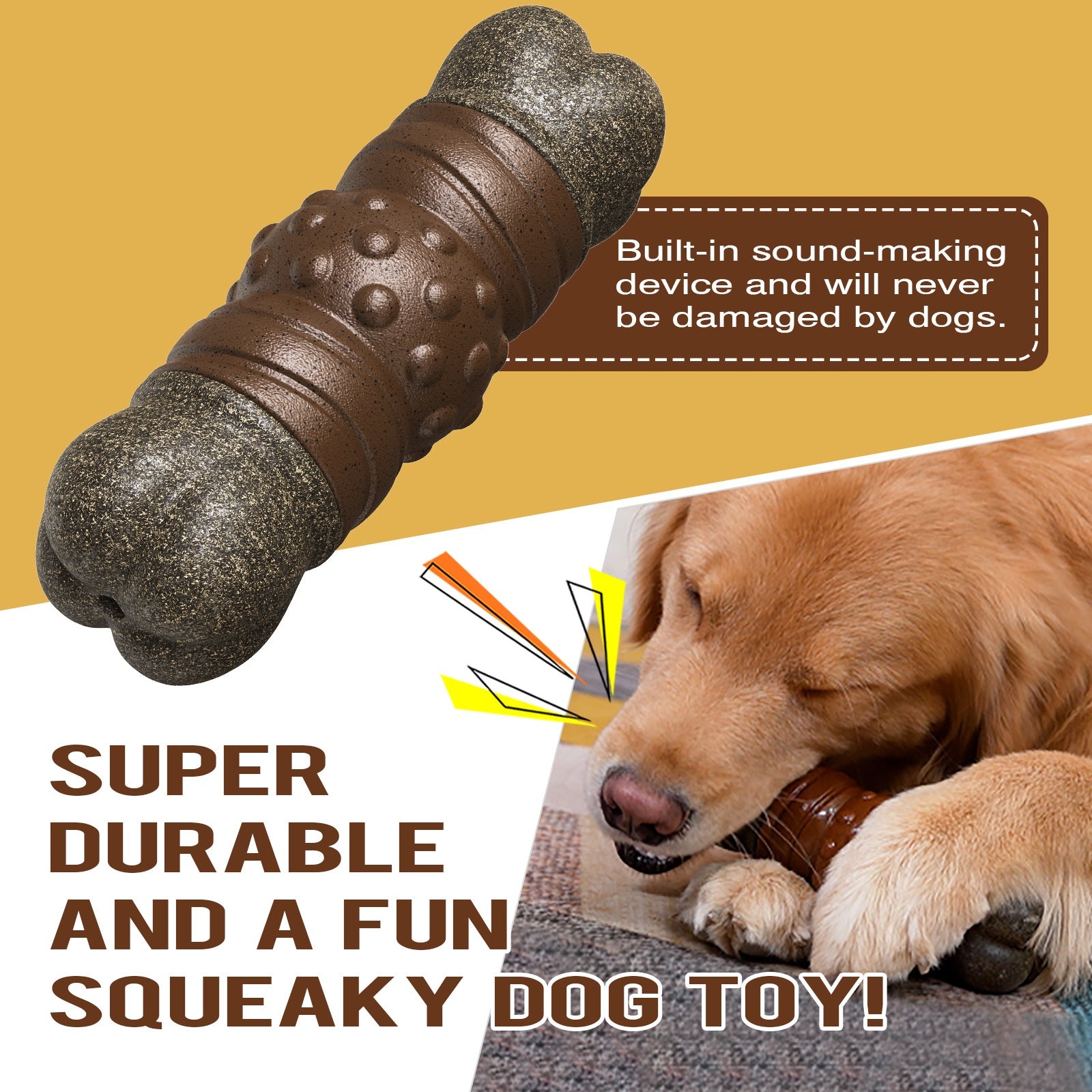 Jouet de brosse à dents pour chien osseux