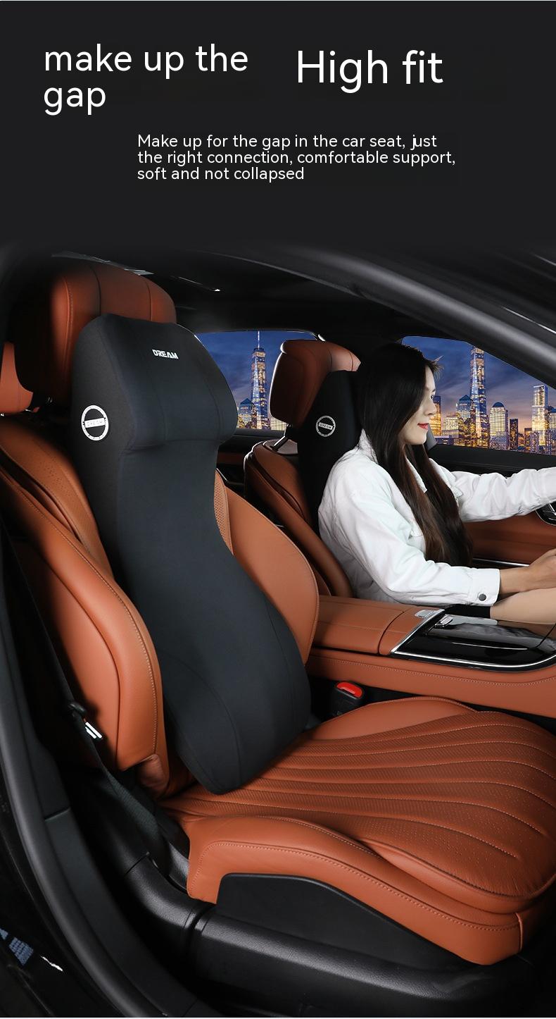 Coussin d'appuie-tête de taille automobile Mousse à mémoire en une pièce